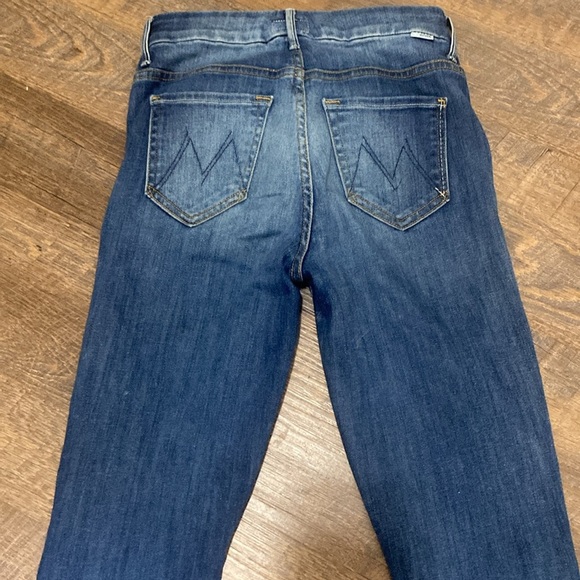 MOTHER JEANS HIGH WAISTED LOOKER ANKLE FRAY IN NOT ROUGH ENOUGH SKINNY/SLIM LEG - Picture 10 of 14